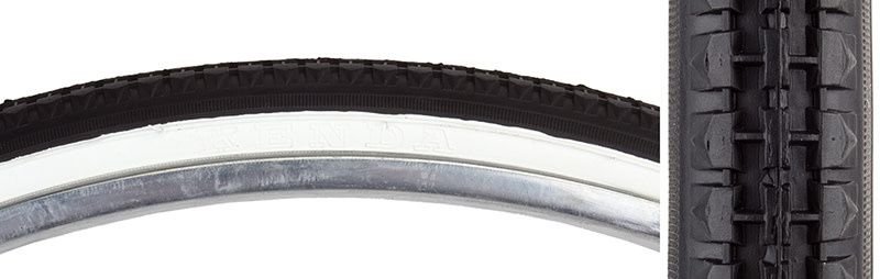TIRE SUNLT 26x1-3/8 BK/WH STREET K103 WIRE
