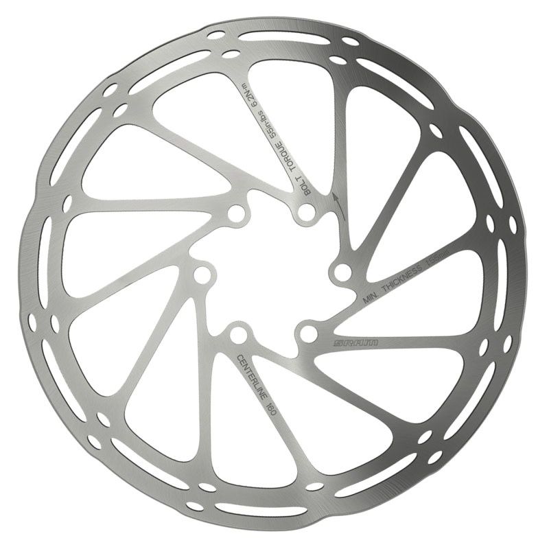 BRAKE PART SRAM DISC ROTOR 160 C-LINE 6B ROUNDED