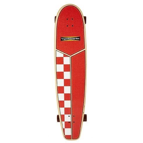 Hamboards 45&quot; HHOP Carving Surfskates - HH OW  TESTER red white checker