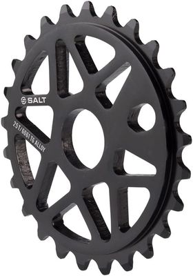 Salt Comp Sprocket 25t Black 23.8mm Spindle Hole With Adaptor for 19mm