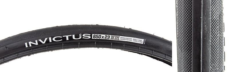 TIRE VERA INVICTUS 650CX23 BK 30TPI 23-571 80-120PSI WIRE