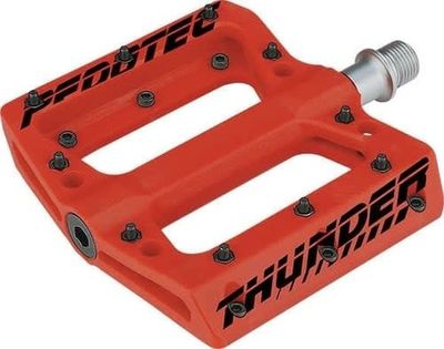 PT THUNDER 183 SEALED-BEARINGS THERMO-PEDALS W/R-PINS RED OOS