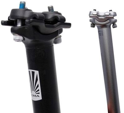 ZERO OFFSET SEATPOST 350mm 27.2 SILVER