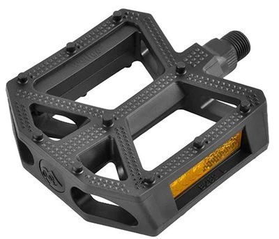 B289 RESIN PLATFORM PEDAL W/PINS 9/16&quot; BLACK