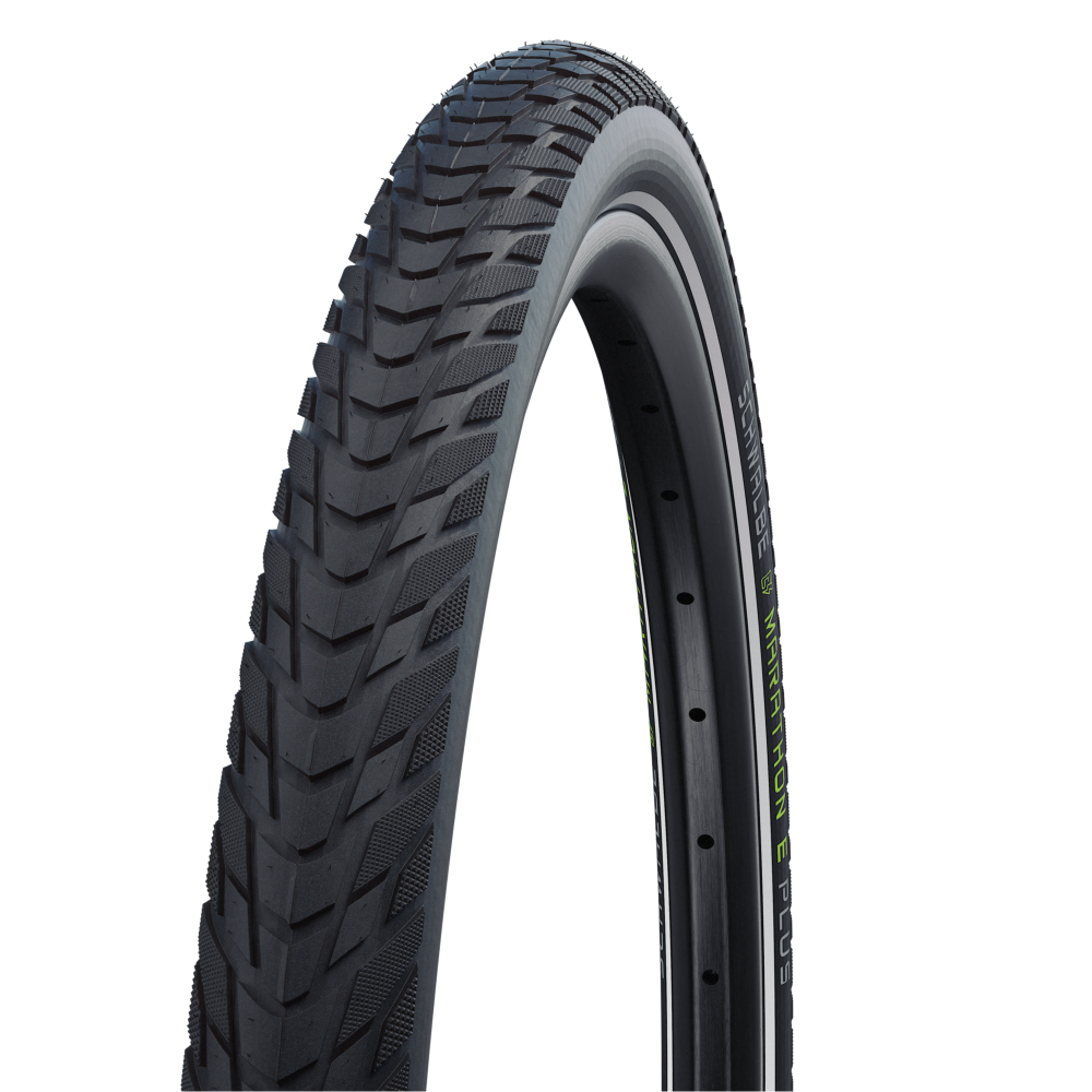 Schwalbe Marathon E-Plus Tire - 700 x 35, Clincher, Wire, Black/Reflective, Performance, Addix, SmartGuard