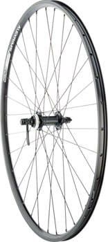 Quality Wheels Value Double Wall Series Rim+Disc Front Wheel - 700 QR x 100mm Center-Lock Black Clincher OOS