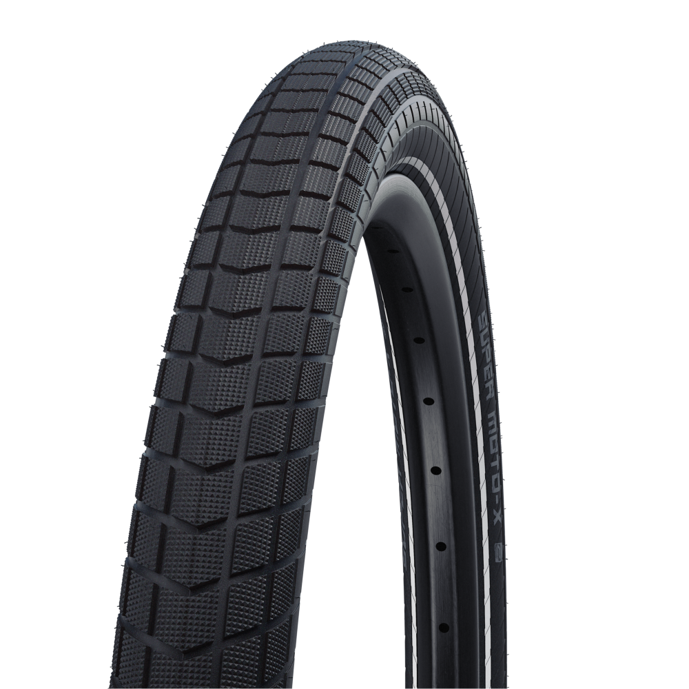 Schwalbe Super MotoX 20 x 2.40 (62-406) Black, SnakeSkin, GreenGuard, Dual Compound, Wire