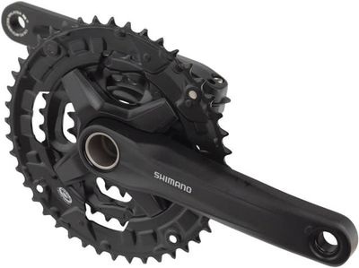 Shimano Alivio FC-MT210-3 Crankset - 170mm 9-Speed 44/32/22t Riveted Hollowtech II Spindle Interface Black
