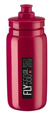 FLY H2O BOTTLE AMARANTH W/ BLACK LOGO 550ml (d) (Send 309507)