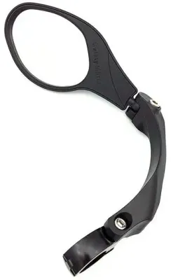 STAINLESS LENS NYLON CLAMP-ON MIRROR BLACK