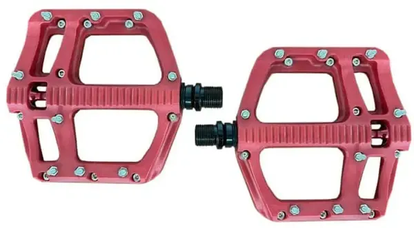 Hafny HF1550 9/16&quot; RESIN PEDAL W/PINS SEALED BEARINGS RED