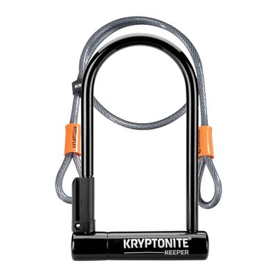KryptoniteKEEPER-12 STD U-Lock 4x8 w/4ft CBL &amp;BRKT