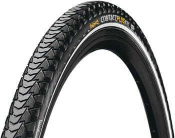 Continental Contact Plus Tire - 26 x 1.75, Clincher, Wire, Black/Reflex, SafetyPlus Breaker, E50