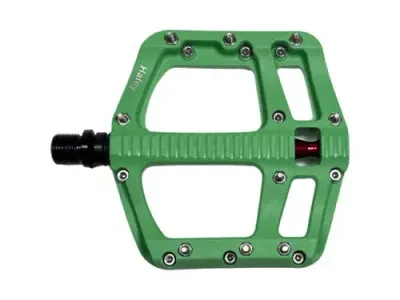 Hafny HF1550 9/16&quot; RESIN PEDAL W/PINS SEALED BEARINGS Green
