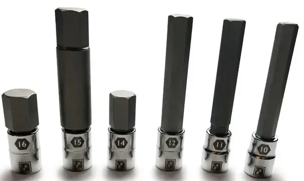 Pedro&#39;s LARGE SIZES HEX BIT 6 PIECE SET