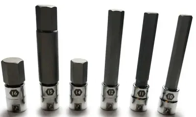 Pedro&#39;s LARGE SIZES HEX BIT 6 PIECE SET