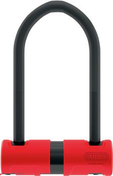 Abus 440A Alarm U-Lock - 4.2 x 6.3&quot;, Keyed, Black/Red, Includes bracket