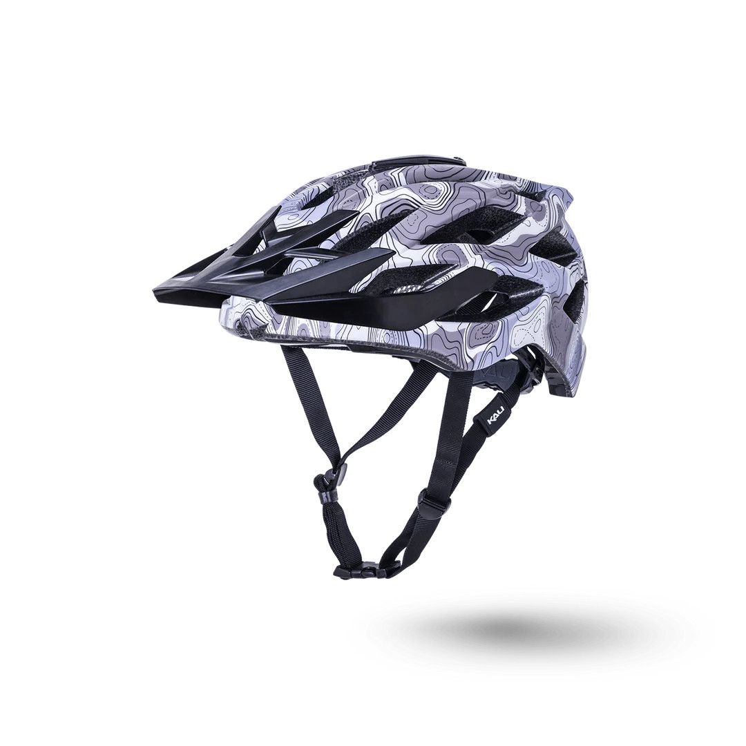 Kali Lunati Enduro Helmet, Color: Topographic Camo Matte Purple, Size: S/M