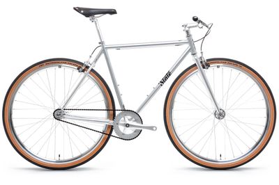 State Bicycle Co. 4130 - Satin Silver – (Fixed Gear / Single-Speed) - 55 cm Wide Riser Bars
