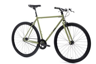 State Bicycle Co. 4130 - Matte Olive – S&amp;D (Fixed Gear / Single-Speed) - 59 cm Wide Riser Bars