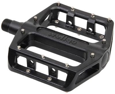 B087U ALLOY PLATFORM PEDAL W/PINS 9/16&quot; BLK