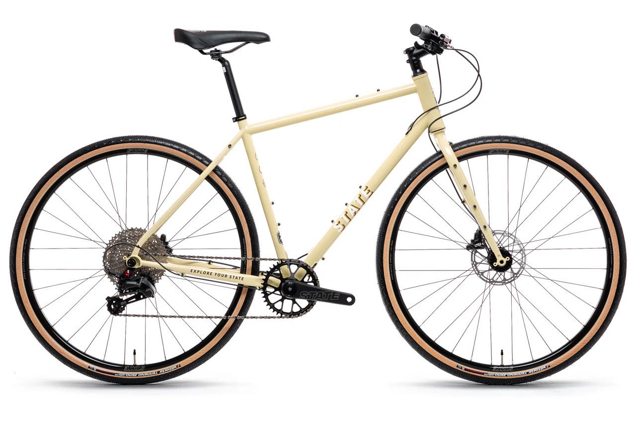 State Bicycle Co 4130 All-Road - Flat Bar - Dromedary Tan 12 Speed / UDH) - Medium