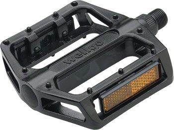 Wellgo B087 Pedals - Platform Aluminum 1/2 Black