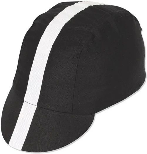 Pace Sportswear COTTON CAP - CLASSIC BLK W/WHT-STRIPE