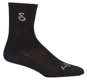 SockGuy Wool Tall Socks - 6&quot;, Black, Large/X-Large