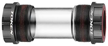 Token TK888 Threaded Bottom Bracket - English, Shimano HollowTech II / SRAM GXP, Black