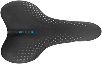 Selle San Marco Trekking Gel Saddle - Steel, Black, Men&#39;s, Small, Gel