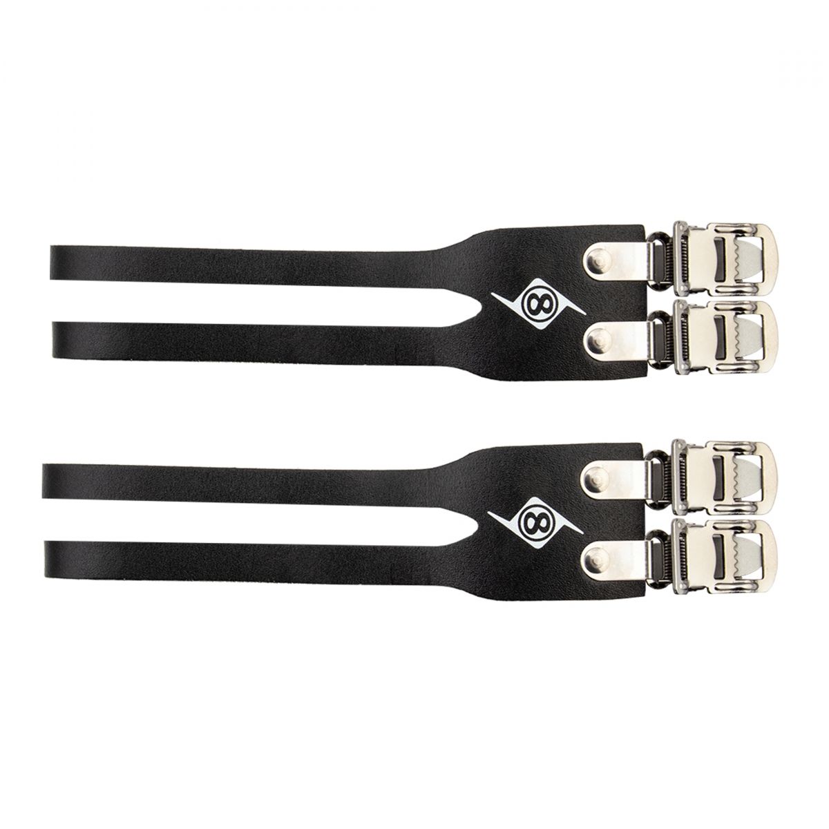 Origin8 Leather Double Toe Straps