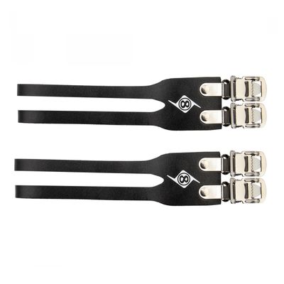 Origin8 Leather Double Toe Straps