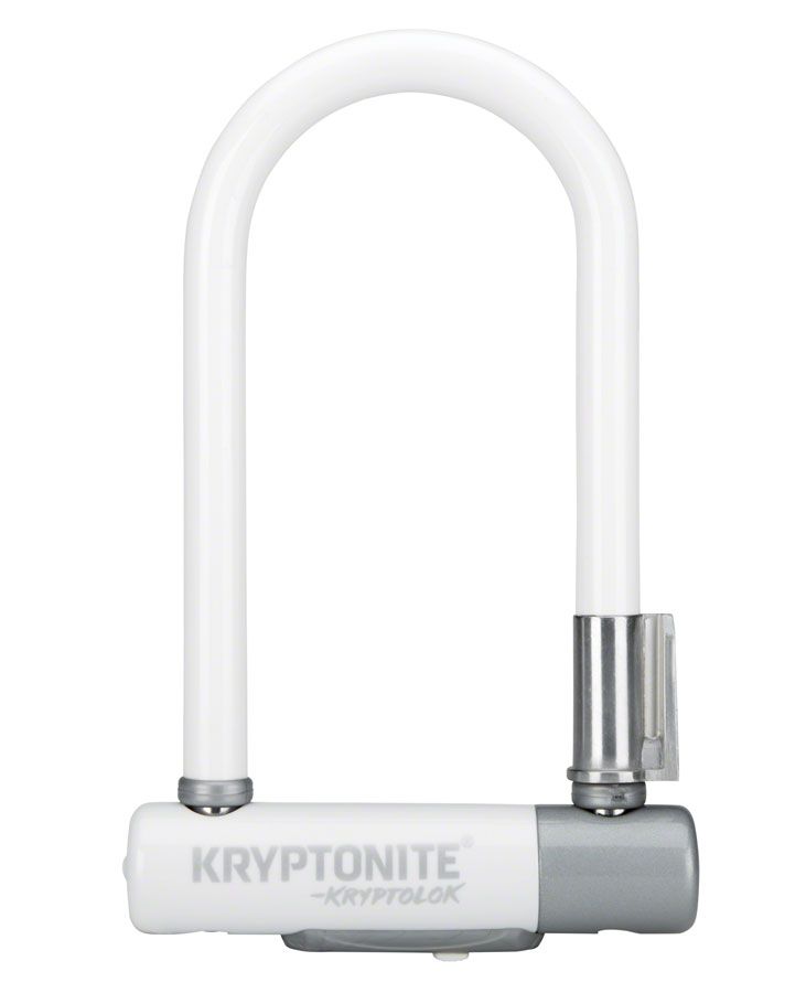 Kryptonite Krypto Series 2 Mini-7 U-Lock - 3.25 x 7", Keyed, Color: White
