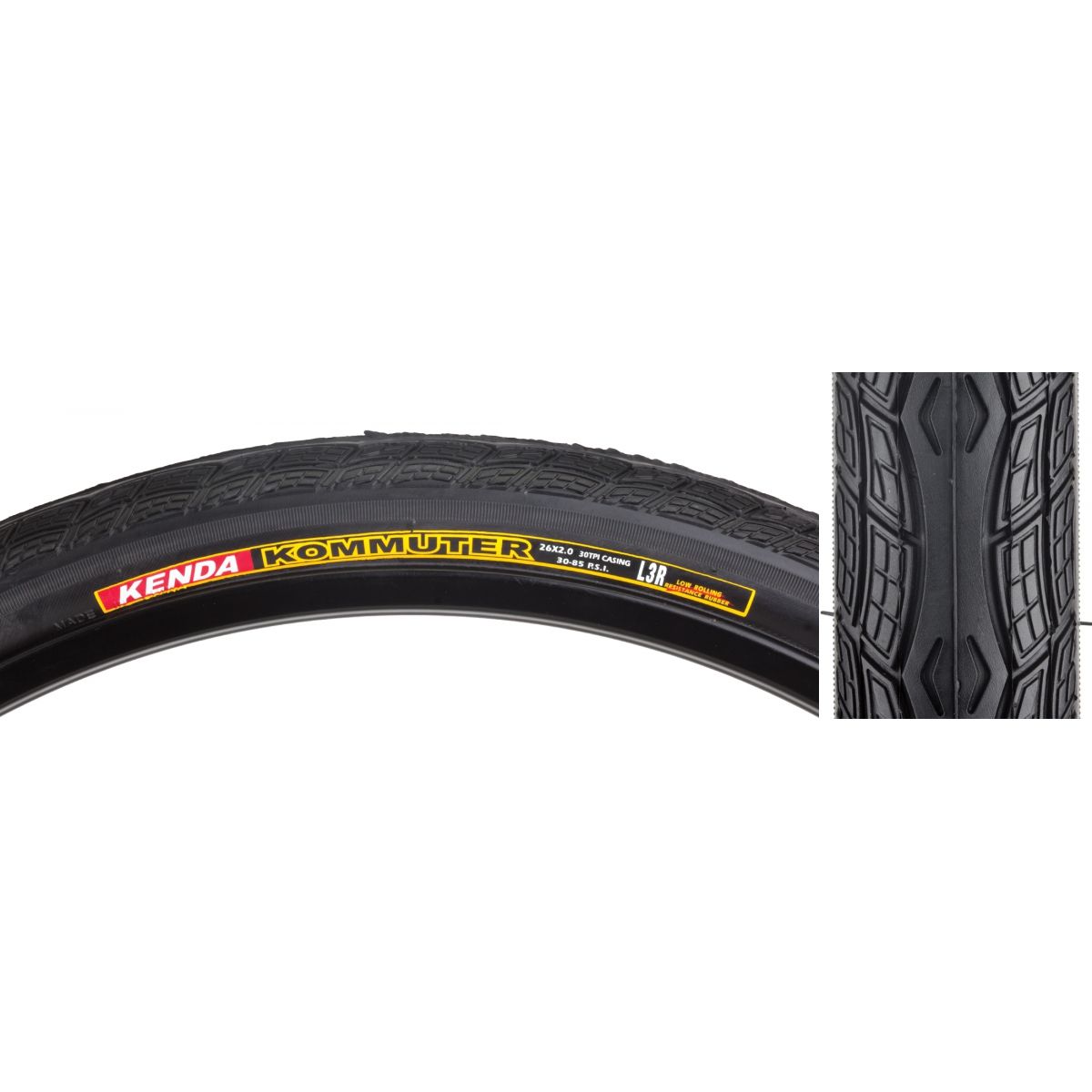 SUNLITE Kommuter Tire 26x2.0 BK/BK K1045 WIRE