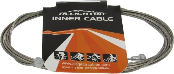 ALLIGATOR 1.5 x 3000mm SLICK SS DBBL ENDED BRAKE WIRE EA
