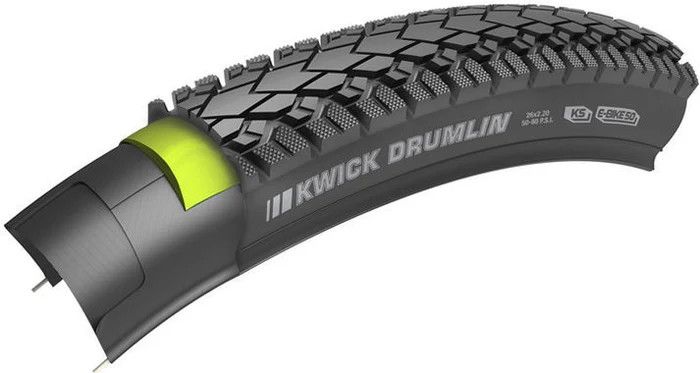 Kenda 27.5x2.00 K1216 KWICK DRUMLIN W/K-SHIELD-E BLK/REFLECTIVE