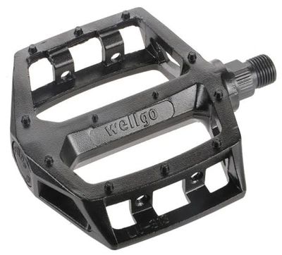 Wellgo LU-313 AL PLATFORM PEDAL 1/2" BLK