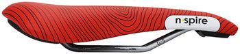 Smanie N.Spire Saddle - Chromoly, Microfiber Red, 136