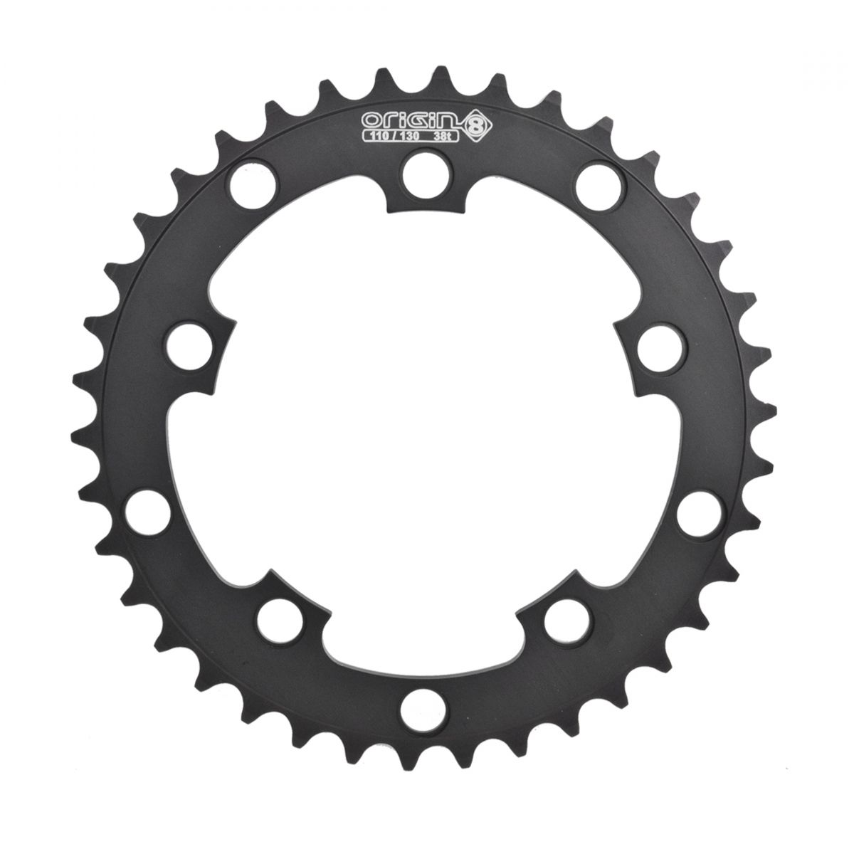 Origin8 CHAINRING 10H 38T 110/130 BLK 3/32
