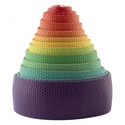 SNACK! Fade V2 Handlebar Tape HIGH CONTRAST RAINBOW