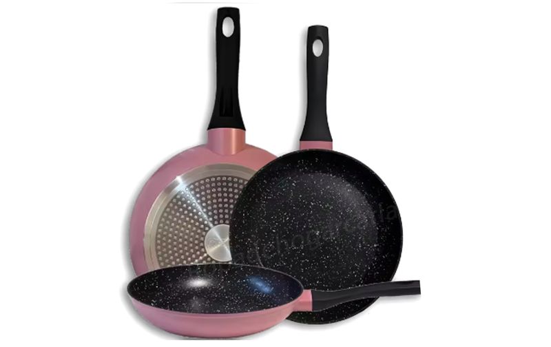 Set de 3 Sartenes Elite Rosa