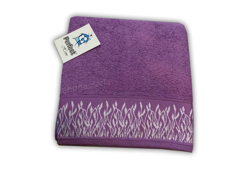 Juego de Toallas tres piezas Malva, Algodón 100%