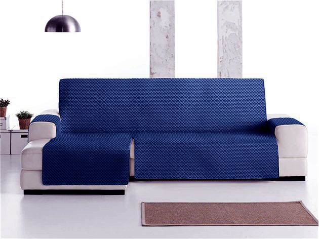 Funda cubre sofá Chaiselongue reversible con bolsillos