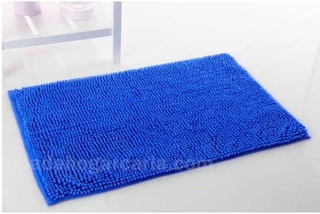 Alfombra de baño antideslizante microfibra chenilla