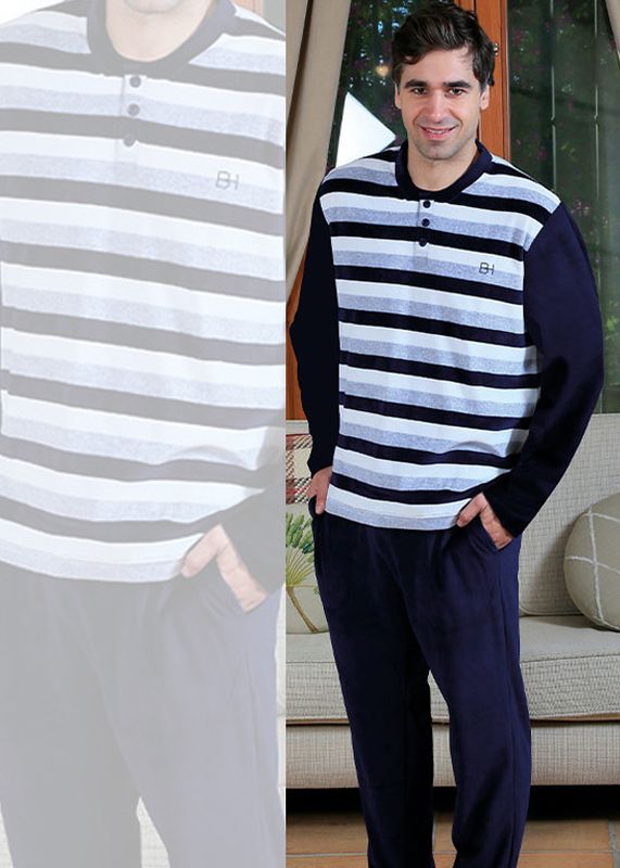 Pijama hombre Jacinto de coralina tallas grandes