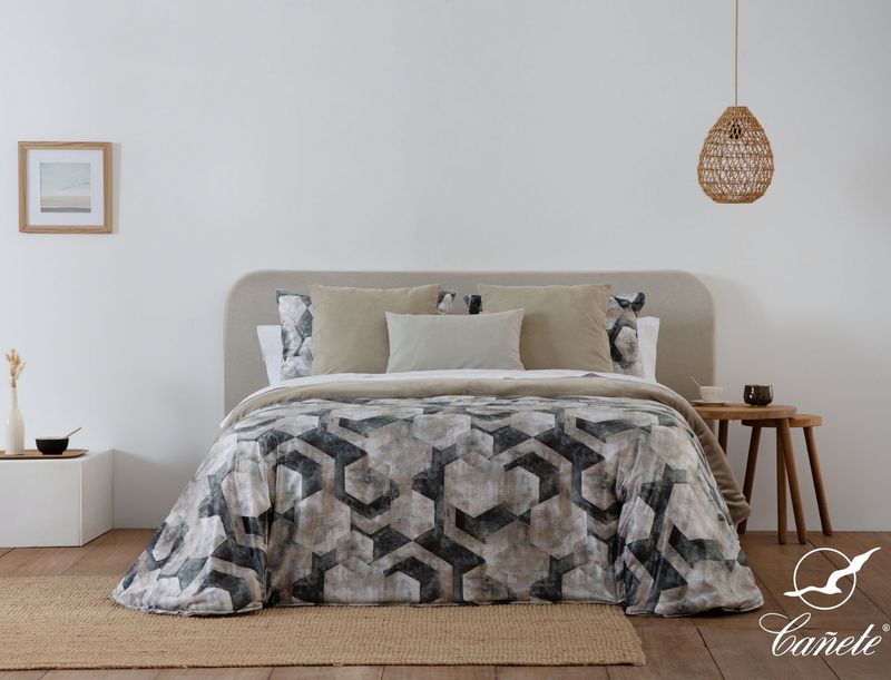 Edredón Zelar estampado tacto seda