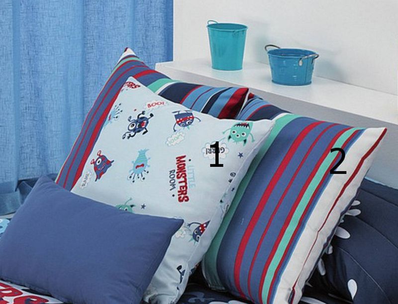 Cojín Monsters Stripe CON RELLENO - Cañete