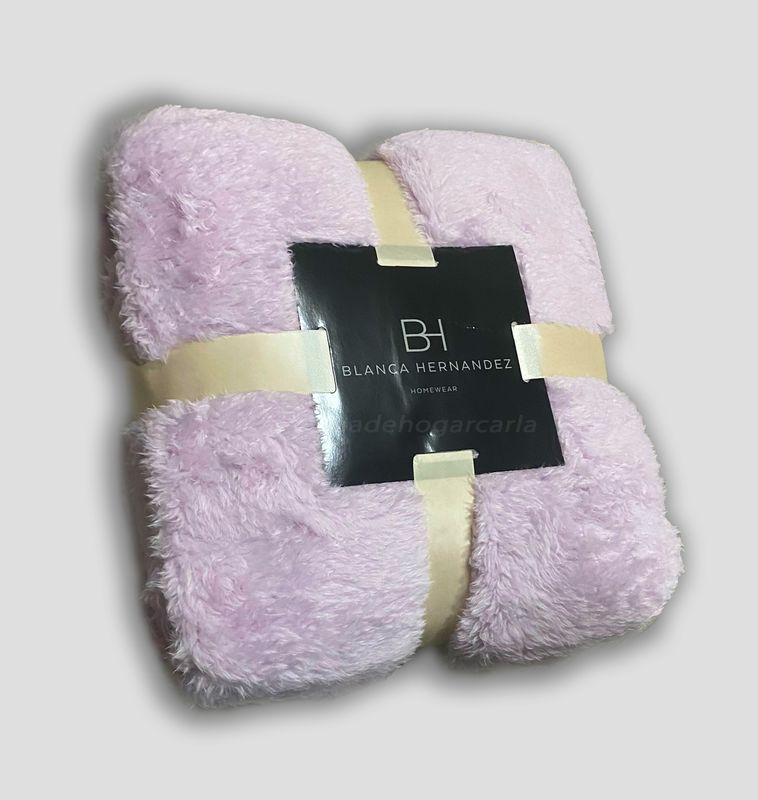 Manta Polar Sherpa Malva- Blanca Hernández