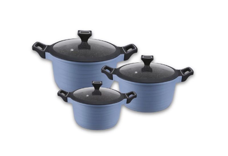 Set De 3 Cacerolas Elite - Tres colores